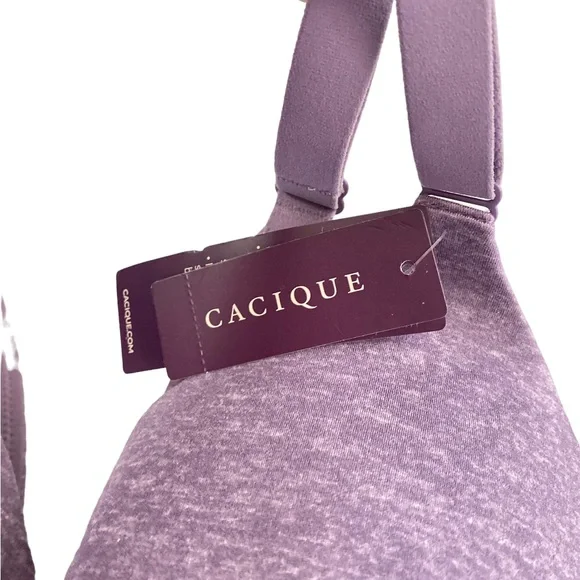 NWT! Cacique Full Coverage Back Smoother Bra Purple Size 36D - Picture 4 of 7